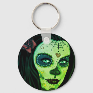 Süßer Zombie-Gothic-Girl-Schlüsselanhänger Schlüsselanhänger