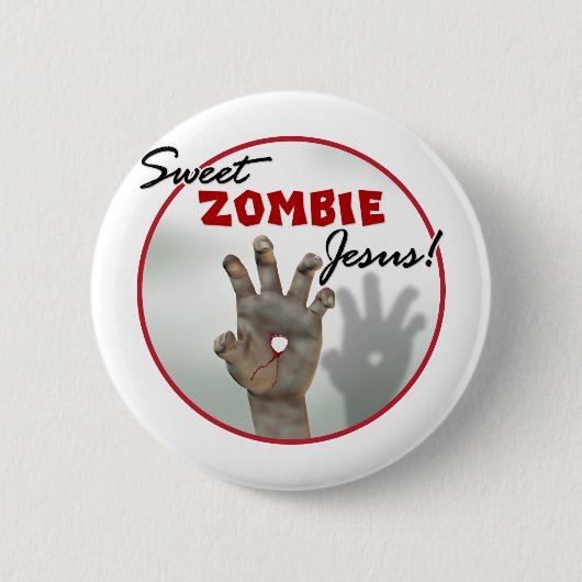 Süßer Zombie Jesus Button (Vorderseite)