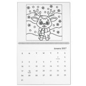 Süßer Zoo-Tiere Malen Kalender (Jan 2027)