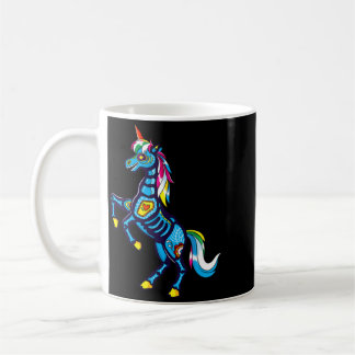 Süßer Zucker-Schädel-Mexikanischer-Einhorn-Hallowe Kaffeetasse