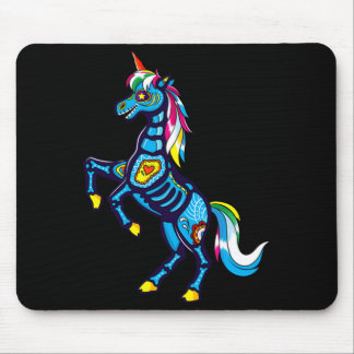 Süßer Zucker-Schädel-Mexikanischer Einhorn-Hallowe Mousepad