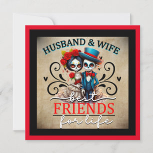 Süßer Zuckerschädel Feiertagskarte