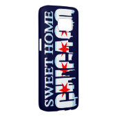 Süßer Zuhause-Chicago-FlaggeSkyline (Rückseite/rechts)