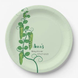 Süßerbse Babydusche Pappteller