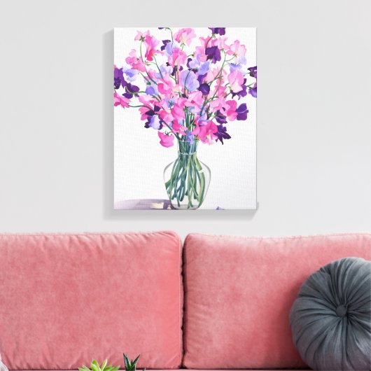 Süßerbsen 2007 leinwanddruck (Insitu (Wohnzimmer))