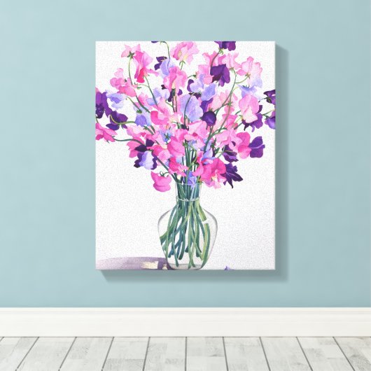 Süßerbsen 2007 leinwanddruck (Insitu (Holzboden))