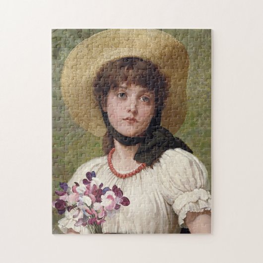 Süßerbsen | George Dunlop Leslie Puzzle (Vertikal)