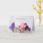 Süßerbsen Karte (Gelbe Blume)