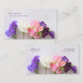 Süßerbsen Telefonnummerkarte (Vorne/Hinten)