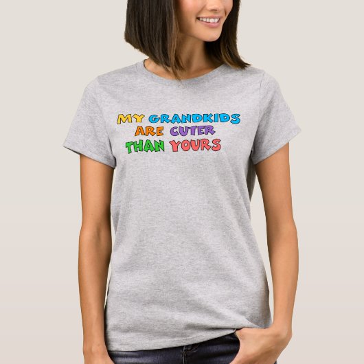 Süßere Enkelkinder Damen Basic T-Shirt (Vorderseite)