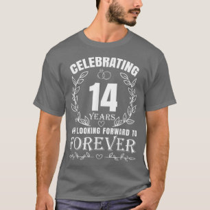 Süßes 14. Hochzeitstag-Jubiläum für verheiratete P T-Shirt