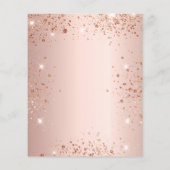 Süßes 16 Rose Gold Party Einladung Flyer (Hinten)