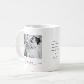 Süßes 1. Vatertags, Papa Foto Collage Kaffeetasse (Vorderseite Links)