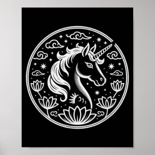 Süßes 2026 Einhorn Jahr des Pferdes Lunar Lady Zod Poster