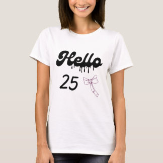 Süßes 25. Geburtstags-Shirt für Mädchen – Sweet 25 T-Shirt