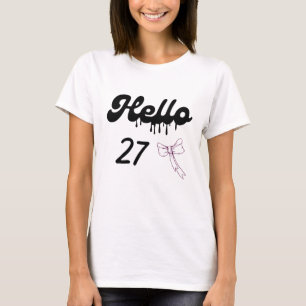 Süßes 27. Geburtstags-Shirt für Mädchen – Sweet 27 T-Shirt
