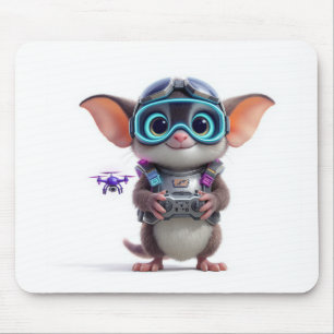 Süßes 3D-Cartoon-Drohnenrennen-Sugar-Glider-Mauspa Mousepad