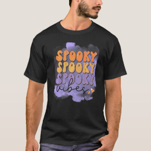 Süßes 60er 70er Tie-Dye-Grusel-Kostüm Halloween T-Shirt
