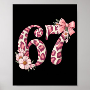 Süßes 67 Meme Nk Schleife Leopard Blumen Für Mädch Poster