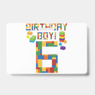 Süßes 6. Geburtstagsgeschenk 6 Jahre altes Blockge Ausweis