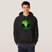 Süßes aber böses grünes Alien-Ding Hoodie (Vorne ganz)
