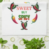 Süßes, aber scharfes, heißes Paprikaschoten Geschirrtuch (Gefaltet)