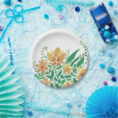 Süßes Abstraktes Blumengebäck Pappteller (Party)