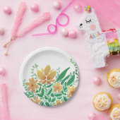 Süßes Abstraktes Blumengebäck Pappteller (Party)