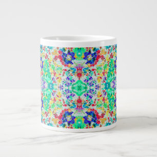 Süßes abstraktes Blumenmuster Jumbo-Tasse