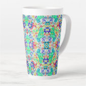 Süßes abstraktes Blumenmuster Milchtasse (Rechte Ecke)