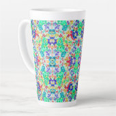 Süßes abstraktes Blumenmuster Milchtasse (Linke Ecke)