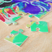 Süßes abstraktes Blumenmuster Puzzle (Seite)