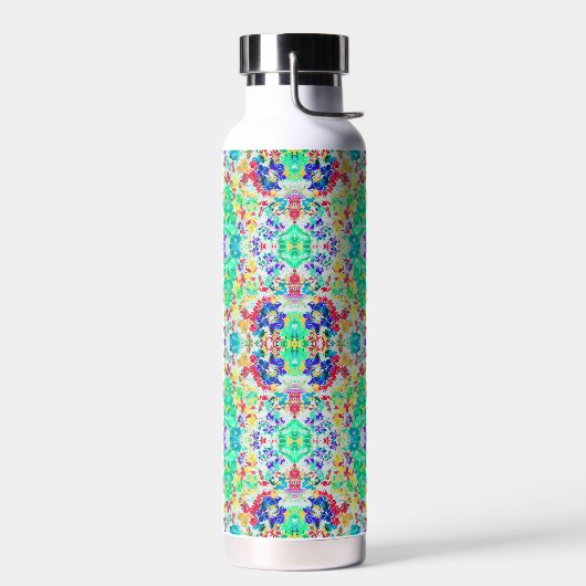 Süßes abstraktes Blumenmuster Trinkflasche (Links)