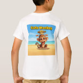 süßes Affendesign für T-Shirt (Rückseite)