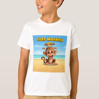 süßes Affendesign für T-Shirt