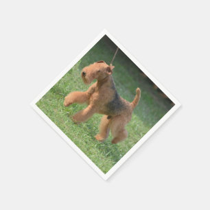 Süßes Airdale Terrier Serviette