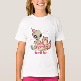 Süßes Alien-Geburtstagsdesign T-Shirt