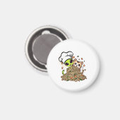 Süßes Alien-Koch-Kätzchen Magnet (Vorderseite/Rückseite)