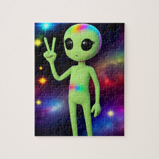SÜßES ALIEN-PUZZEL FÜR MÄDCHEN PUZZLE (Vertikal)