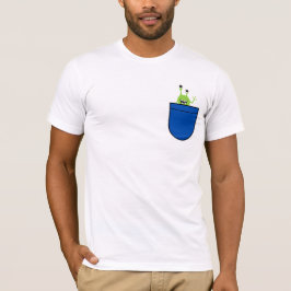 Süßes Alien-Taschen-Cartoon-Design T-Shirt