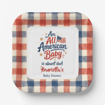 Süßes All-American-Baby-Shower-Design