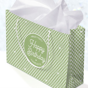 Süßes Alles Gute zum Geburtstag Name jedes Alter G Große Geschenktüte