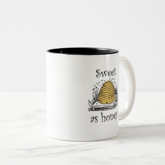 Süßes als Honig Kaffee oder Tee Tasse Cup Bienenst (VorderseiteRechts)