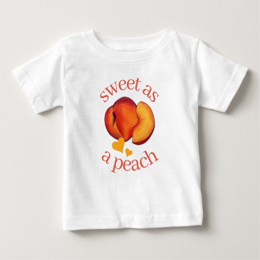 Süßes als Pfirsichreifen Georgien Pfirsiche Obst Baby T-shirt (Vorderseite)