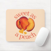 Süßes als Pfirsichreifen Georgien Pfirsiche Obst Mousepad (Mit Mouse)