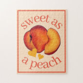 Süßes als Pfirsichreifen Georgien Pfirsiche Obst Puzzle (Vertikal)