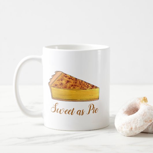 Süßes als Pie Virginia Schach Südliches Dessert Kaffeetasse (Mit Donut)