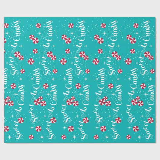 Süßes als Süßes Pfefferminzen und Aquamarines jede Geschenkpapier (Flach)