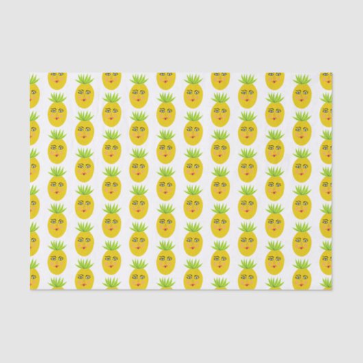 Süßes Ananas-Geschenk Seidenpapier (Vorderseite)