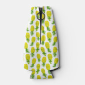 Süßes Ananas-Muster behalte Ihre Getränke cool Flaschenkühler (Rückseite)
